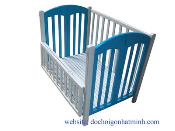 Giường Cũi mầu gỗ xoan đào